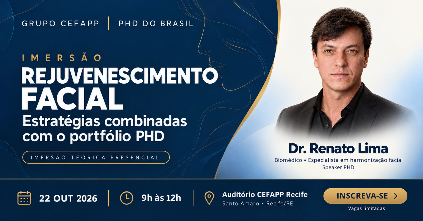 Immagine della fonte — Imersão em Rejuvenescimento Facial CEFAPP + PHD