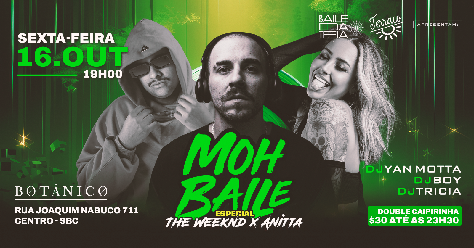 MOH BAILE  - Especial THE WEEKND VS ANITTA  DJ BOY, TRICIA & YAN MOTTA - São Bernardo do Campo, SP