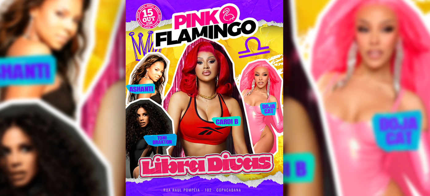 Source image — Pink Flamingo |Libra Divas|Quinta , 15 de Outubro 21h