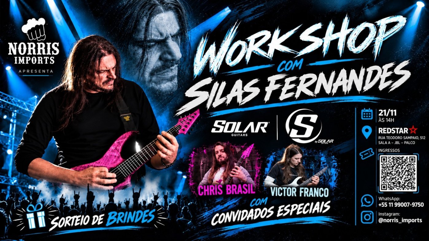 출처 이미지 — Workshop Norris Imports com Silas Fernandes e Convidados Especiais
