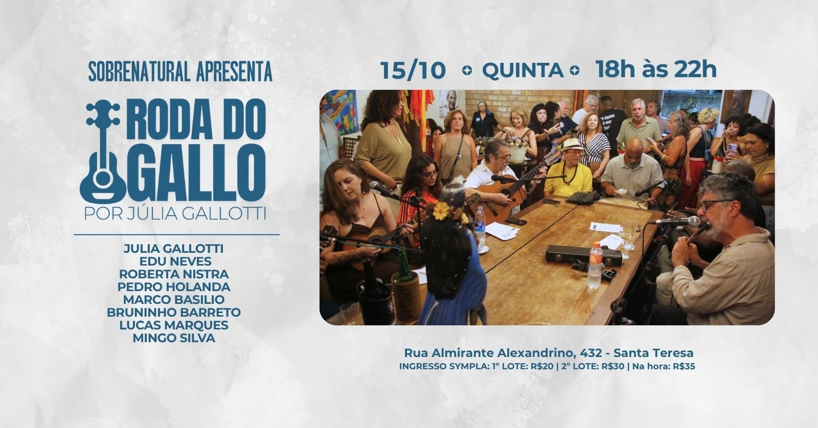 Roda do Gallo 15.10 - Rio de Janeiro, RJ