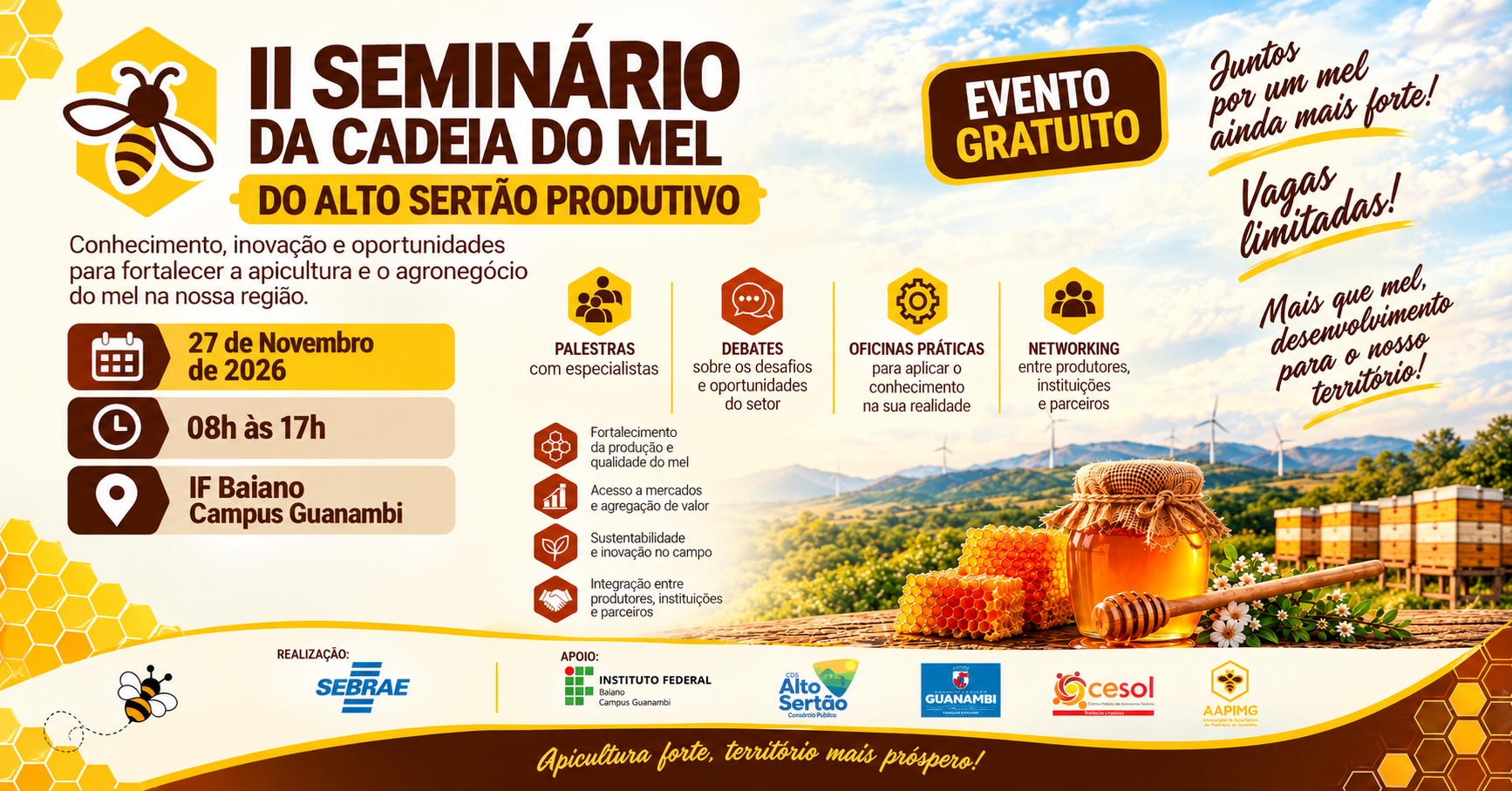 Imagem da fonte — II Seminário da Cadeia Produtiva do Mel do Alto Sertão Produtivo