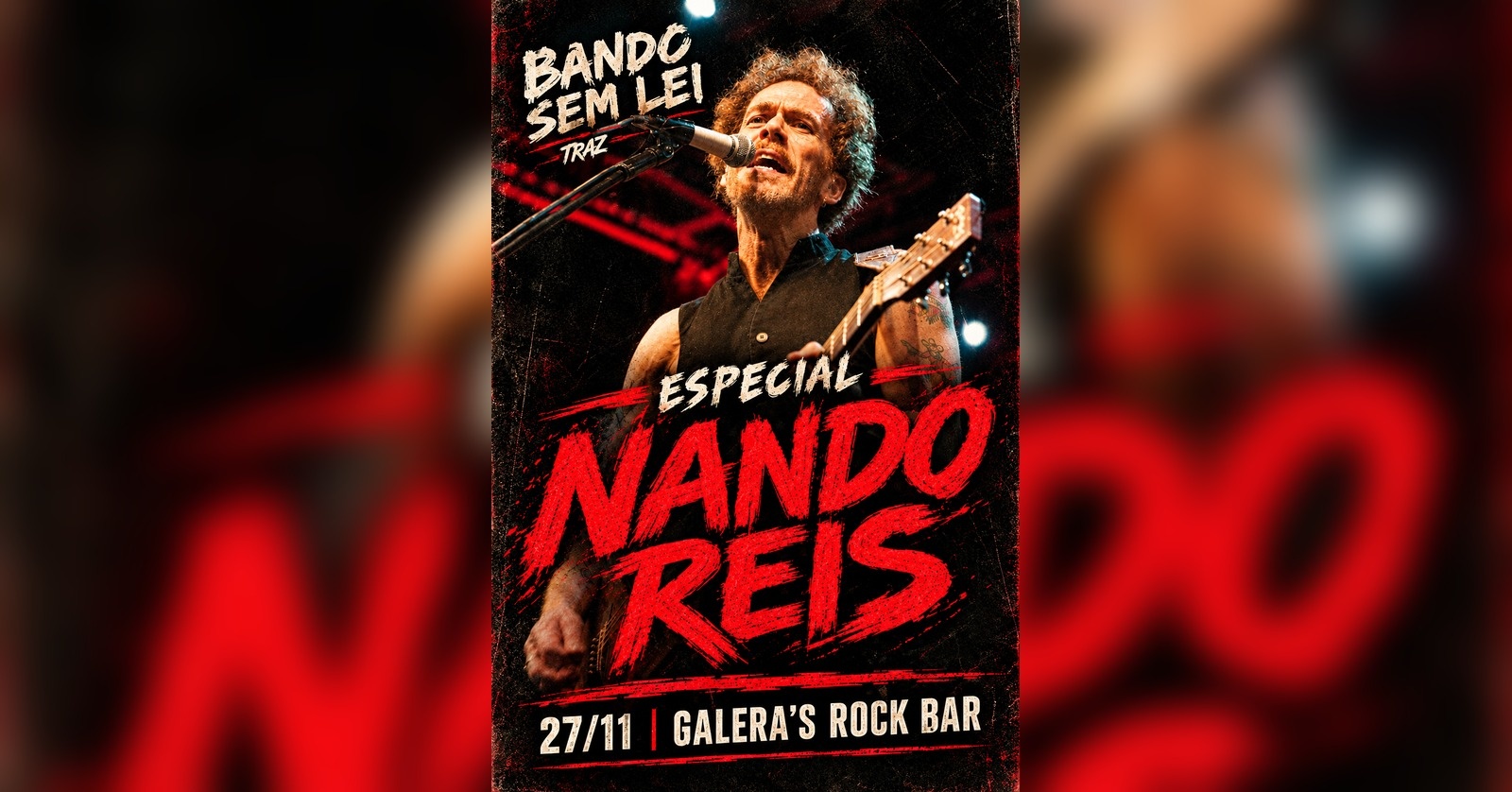 Especial Nando Reis no Galeras Rock Bar - Lajeado, RS