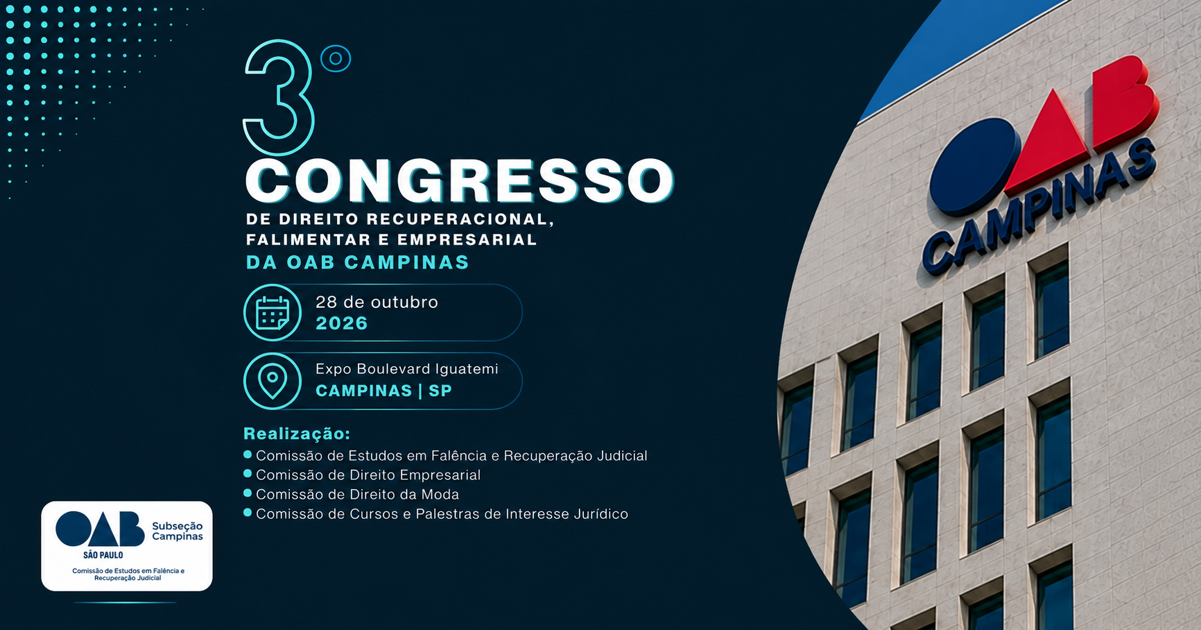 3º Congresso de Direito Recuperacional, Falimentar e Empresarial