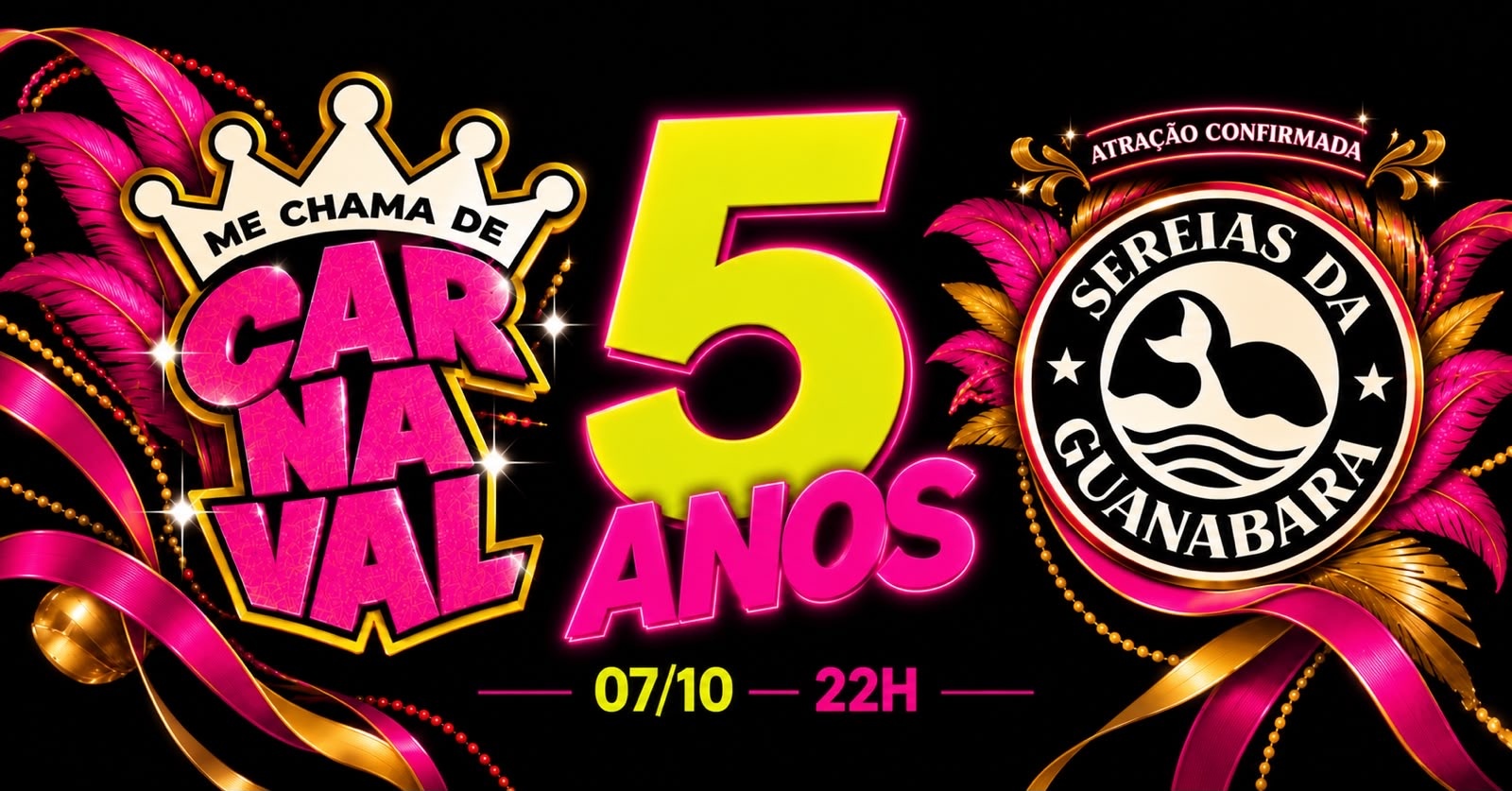 Source image — Me Chama de Carnaval 5 anos + Bloco Sereias da Guanabara