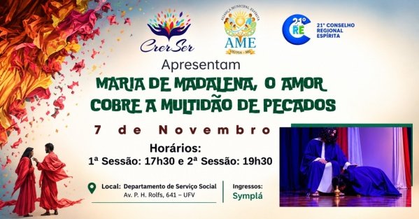 Imagem do evento Maria de Madalena, O Amor Cobre a Multidão de Pecados