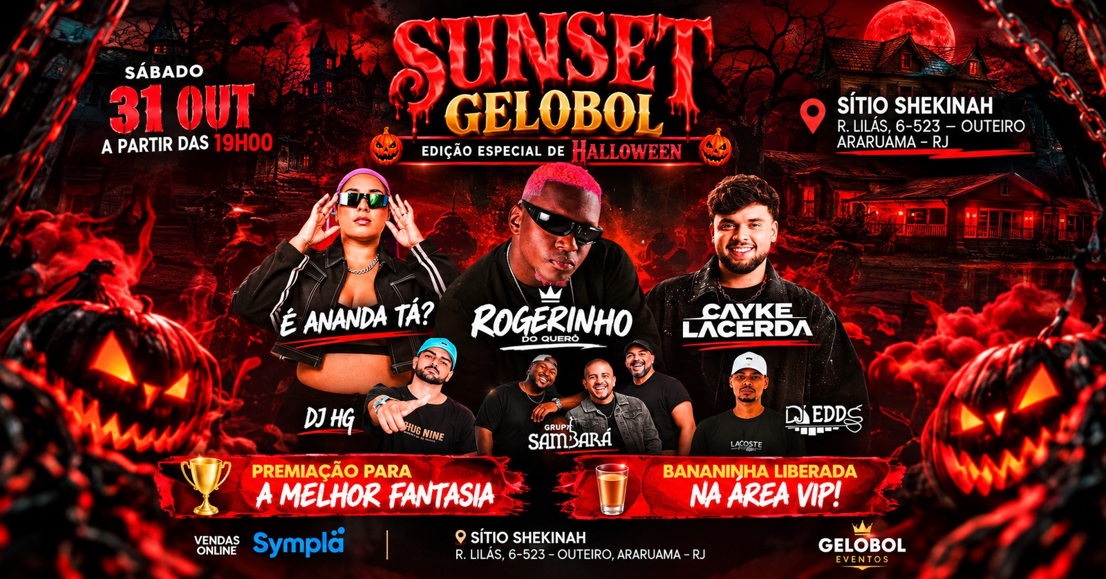 SUNSET GELOBOL EDIÇÃO HALLOWEEN - Araruama, RJ