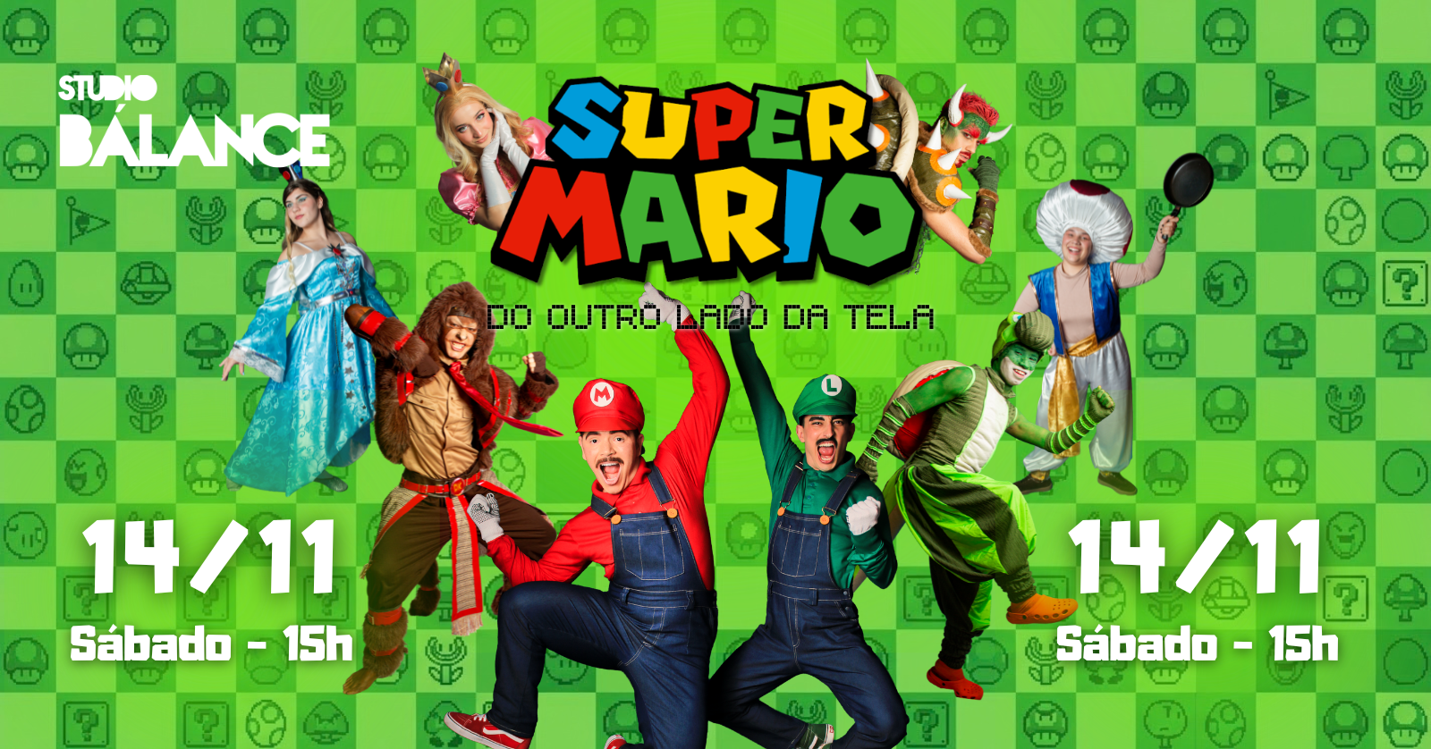 ESPETÁCULO DE DANÇA SUPER MARIO - DO OUTRO LADO DA TELA | SÁBADO 15H