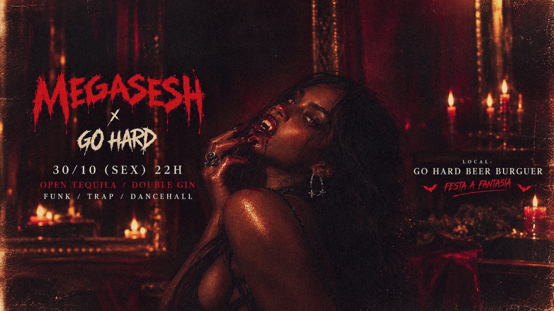 MEGASESH X GO HARD (HALLOWEEN) - São Paulo, SP