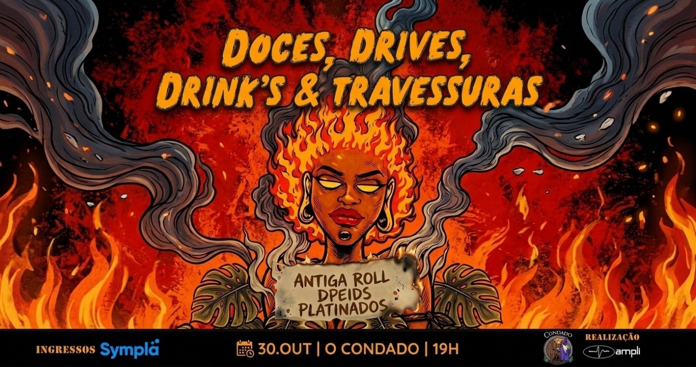 出典の画像 — Doces, Drives, Drinks & Travessuras 2026