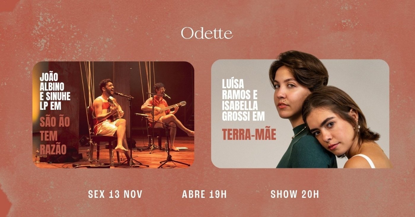 Bild der Quelle — Odette apresenta João e Sinuhe em ‘São Ão Tem Razão’ e Luísa Ramos e Isabella Grossi em ‘Terra Mãe'