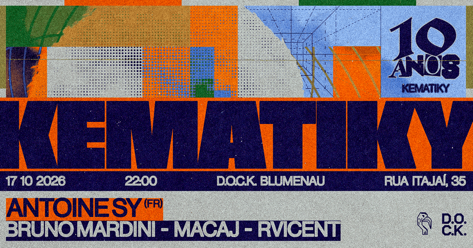 Kematiky 10 Anos w/ Antoine SY (FR) - Blumenau, SC