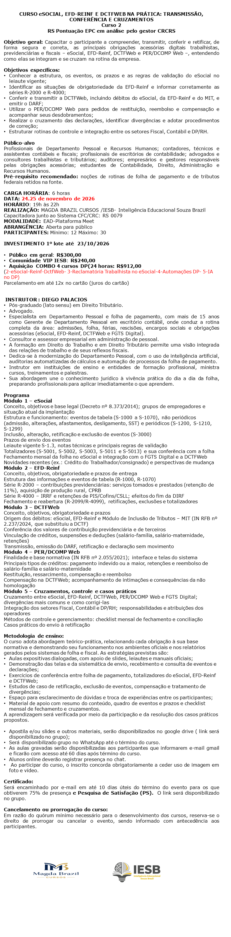Imagem 1 da descrição do evento