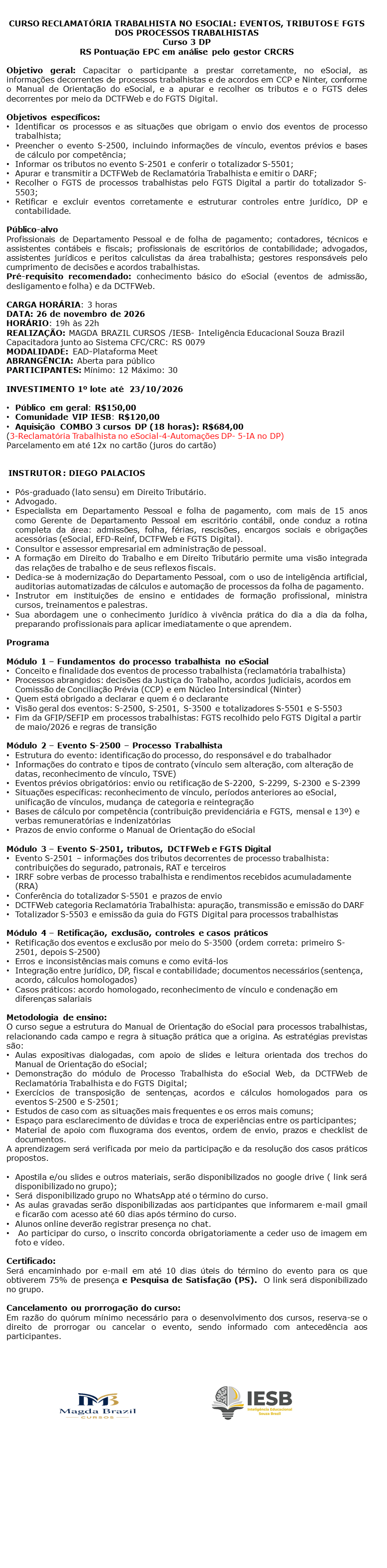Imagem 1 da descrição do evento