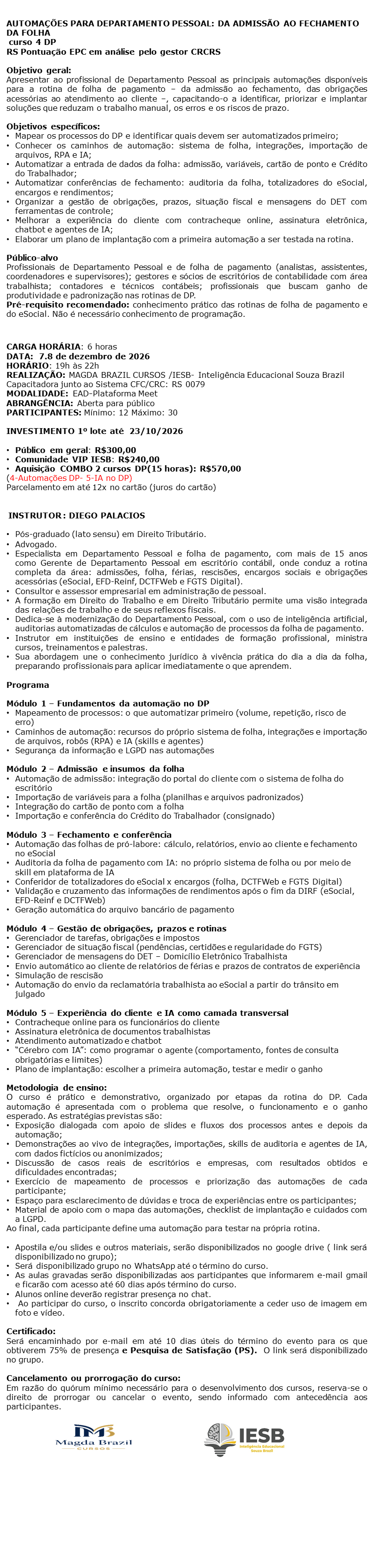 Imagem 1 da descrição do evento