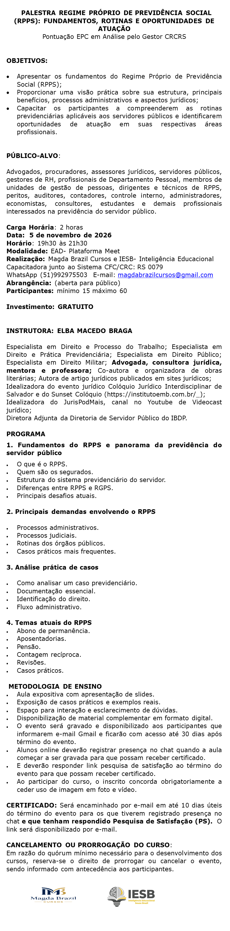 Imagem 1 da descrição do evento