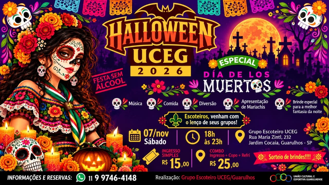 HALLOWEEN UCEG 2026: ESPECIAL DIA DE LOS MUERTOS - Guarulhos, SP