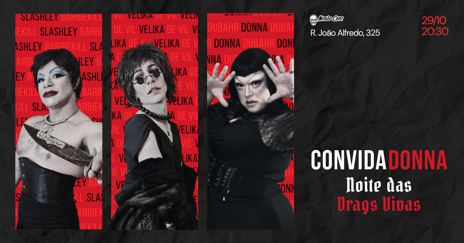 ConvidaDonna - Noite das Drags Vivas - Porto Alegre, RS