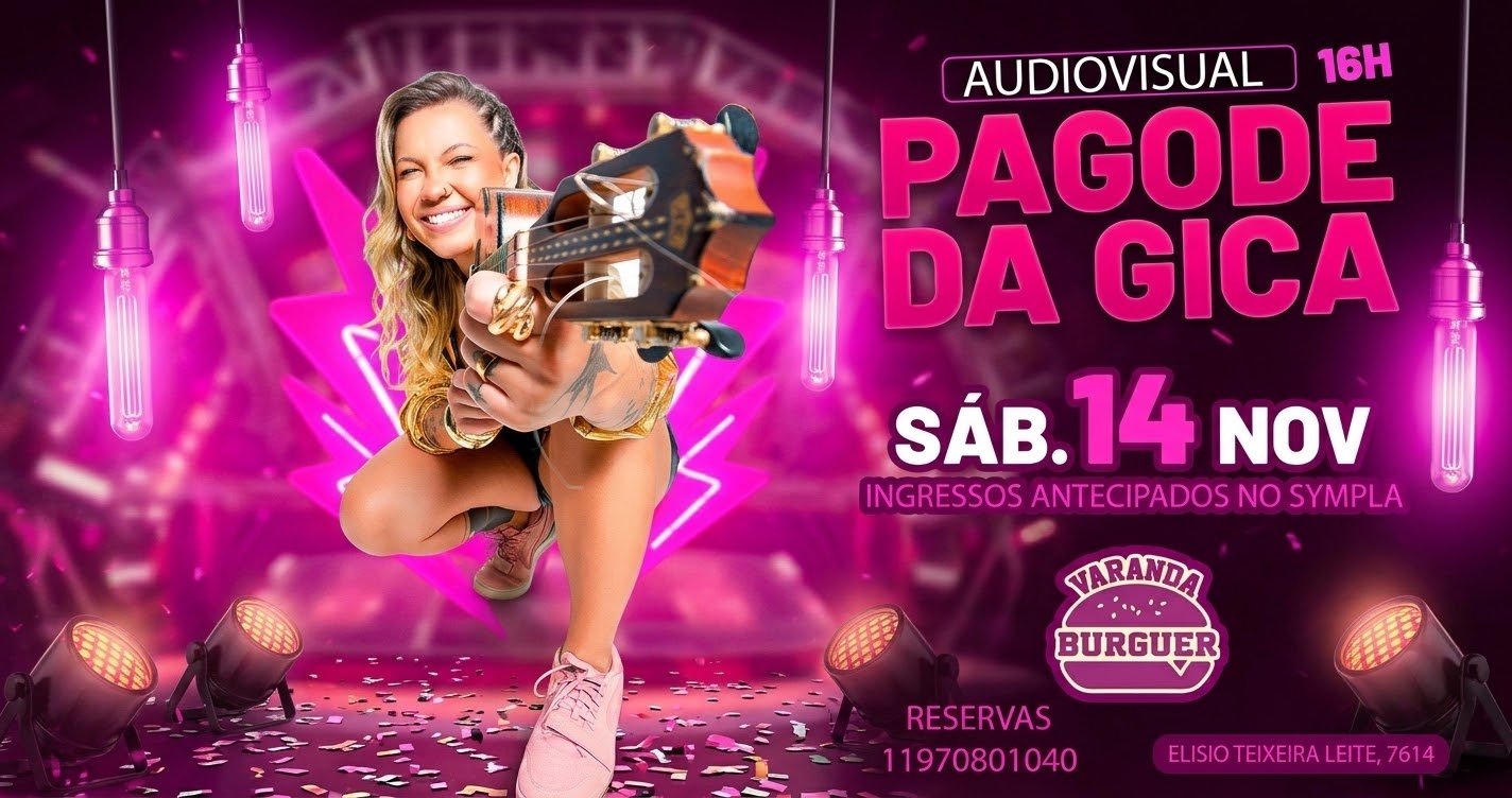 Áudio Visual - Pagode da Gica - São Paulo, SP