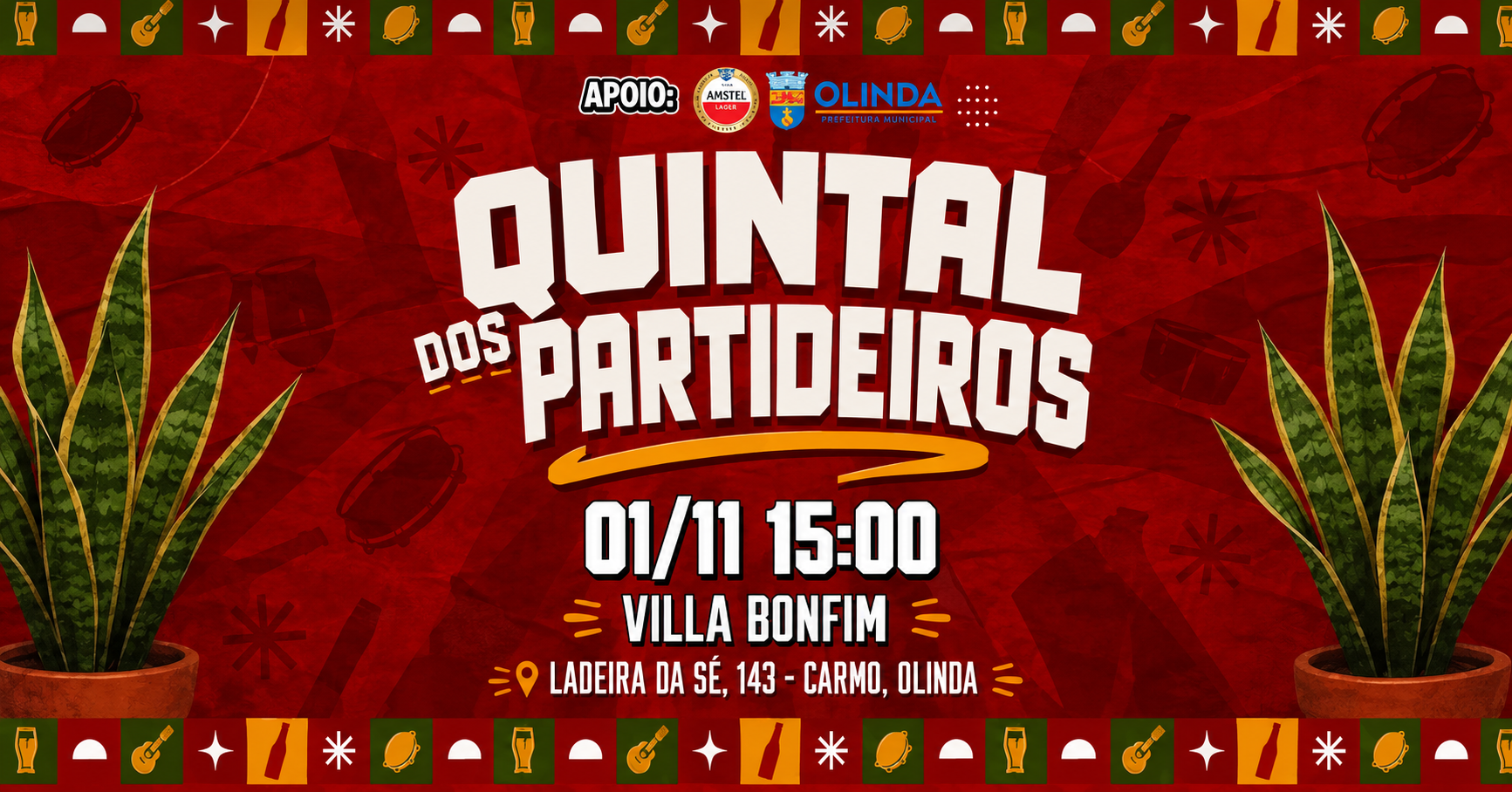 QUINTAL DOS PARTIDEIROS - EDIÇÃO NOVEMBRO - Olinda, PE