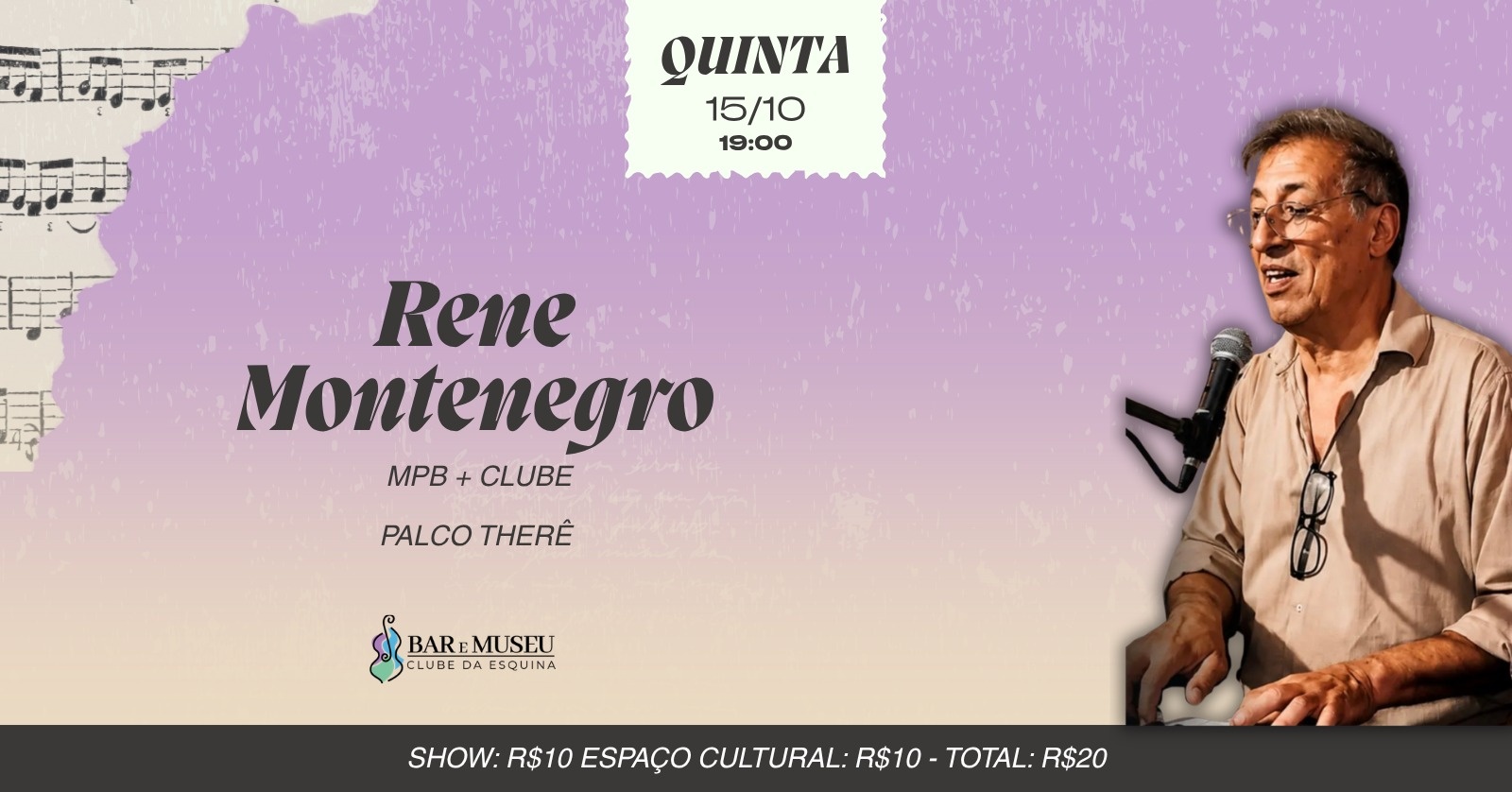 SHOW - RENE MONTENEGRO - CLUBE DA ESQUINA
