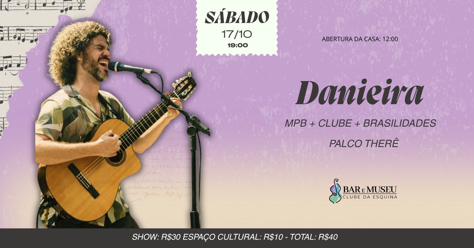 SHOW DE DANIEIRA - CLUBE DA ESQUINA