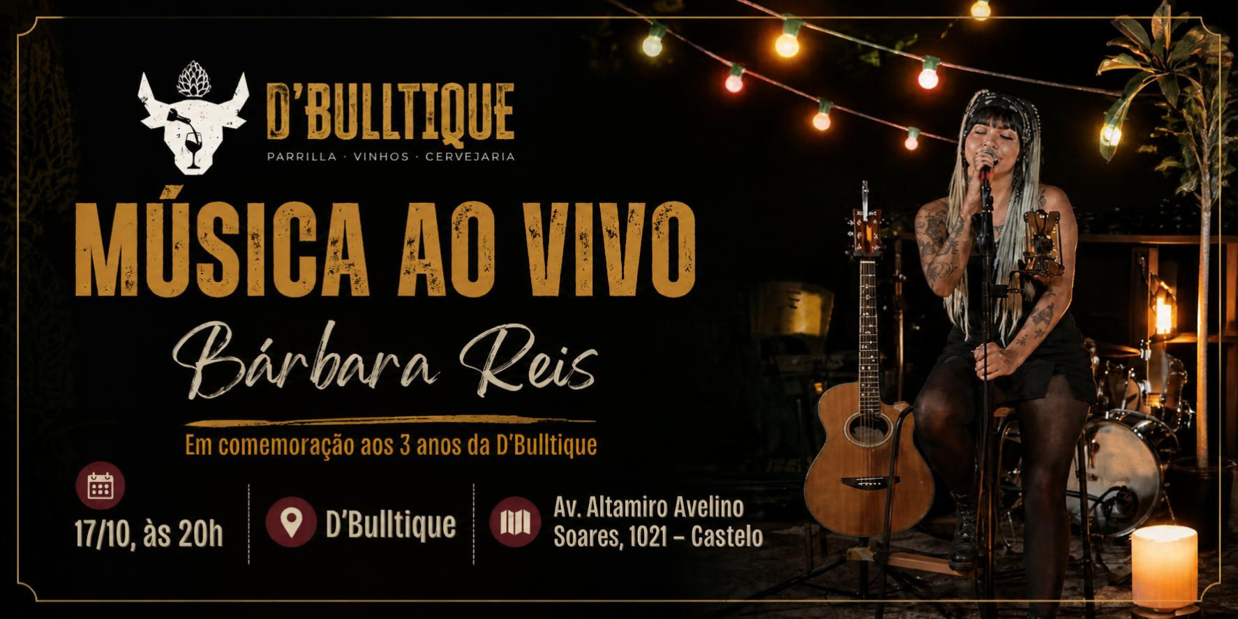 Bárbara Reis - Aniversário 03 Anos da D'Bulltique - Belo Horizonte, MG