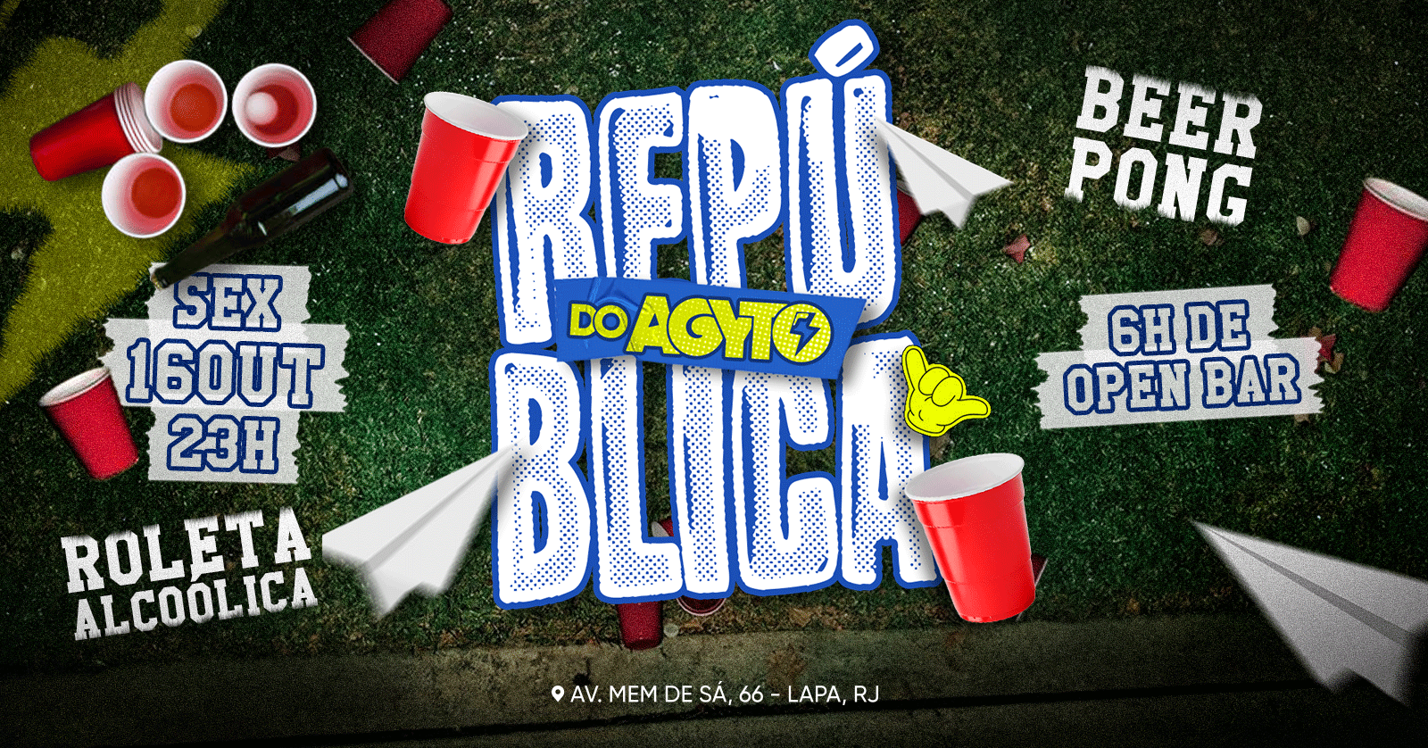 República do AGYTO | Beer Pong, Jogos Alcoólicos | OPEN BAR - Rio de Janeiro, RJ