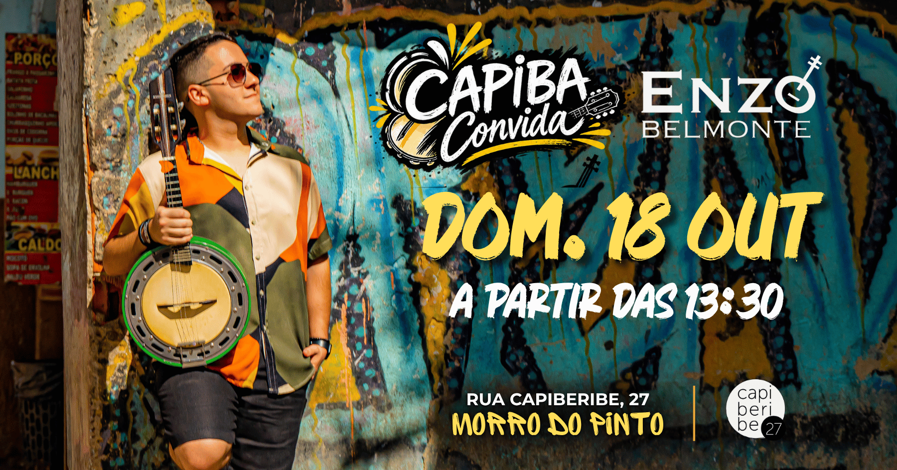 CAPIBA CONVIDA ENZO BELMONTE - Rio de Janeiro, RJ