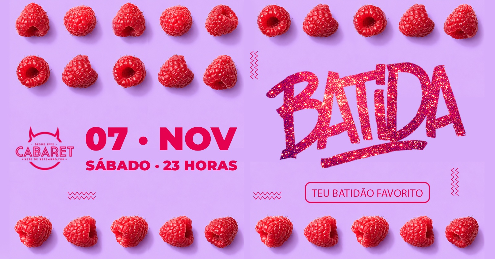 BATIDA // SÁBADO // 07.11 // CABARET - Porto Alegre, RS