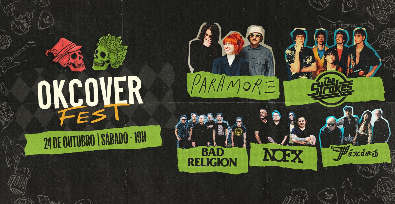 OKCOVERFEST #3 - Paramore, Avril Lavigne, Strokes, Bad Religion, Rancid, NOFX, Pixies - Blumenau, SC