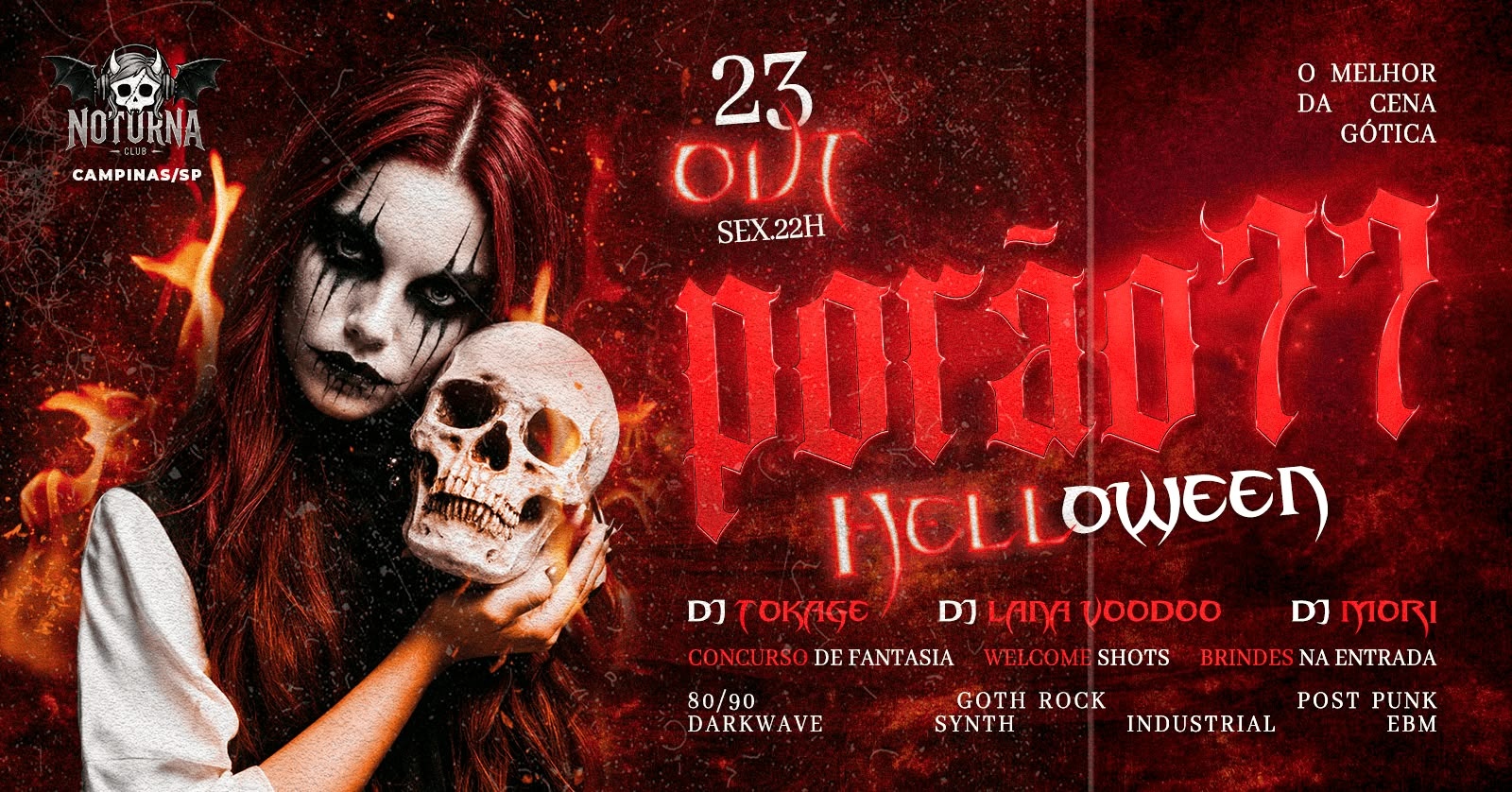 PORÃO77 - HELLOWEEN GÓTICO l Noturna Club - Campinas, SP