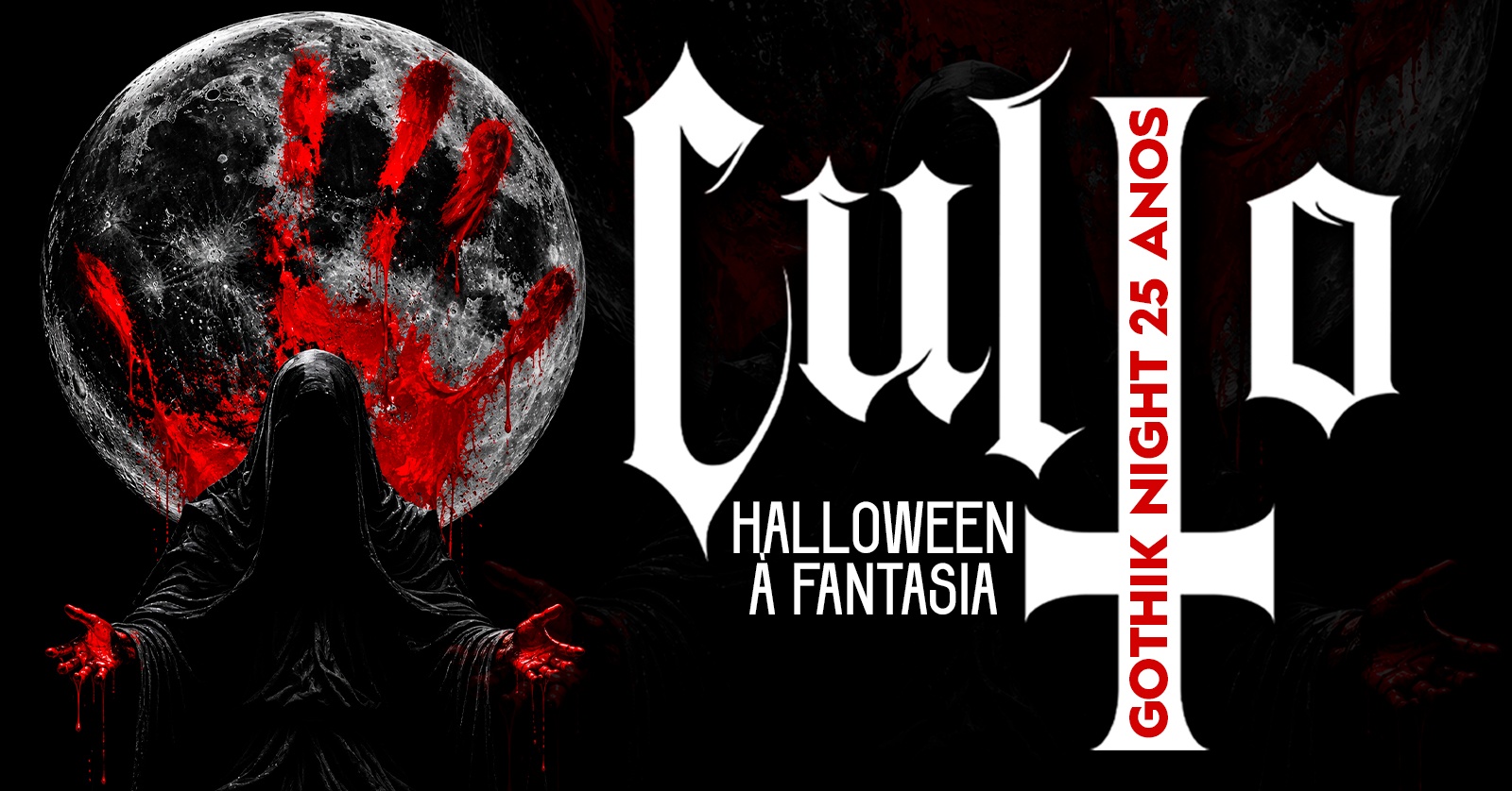 GOTHIK NIGHT 25 ANOS - CULTO: Halloween à Fantasia - Porto Alegre, RS