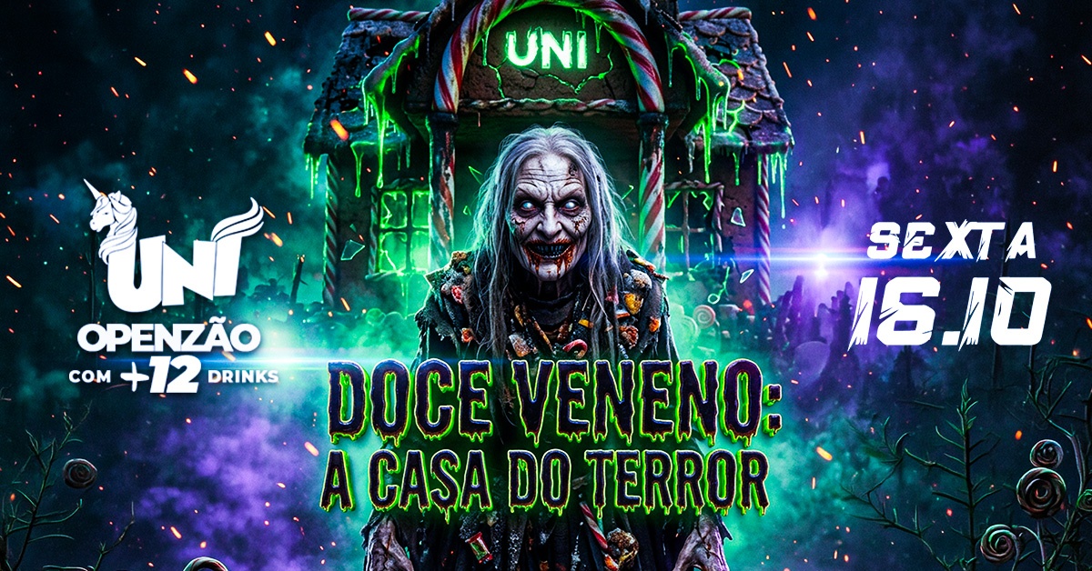 SEXTOU DA UNI: A Casa do Terror - OPEN BAR R$49,99