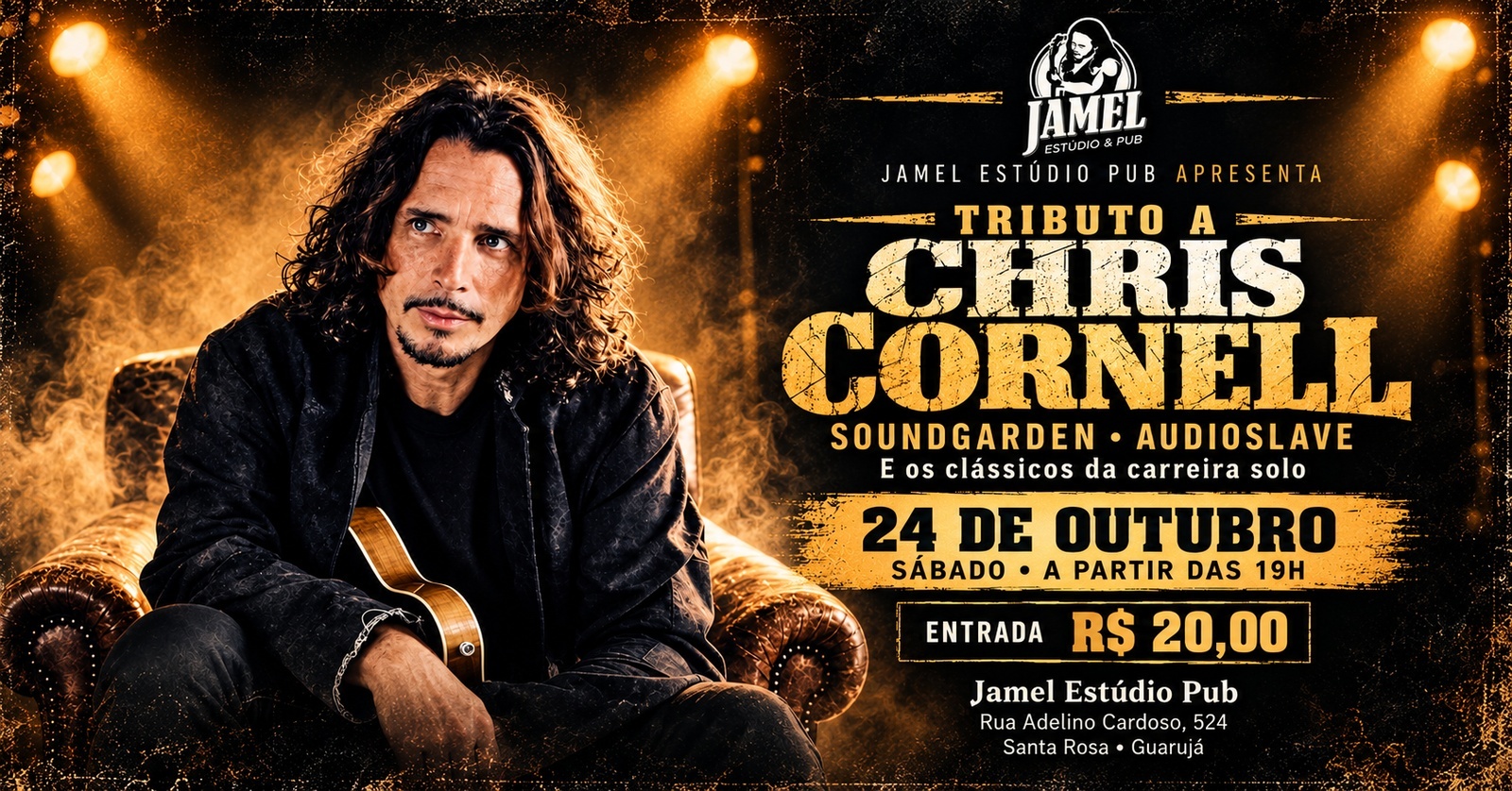 Triburo Chris Cornell - Soundgarden - Audioslave em Guarujá