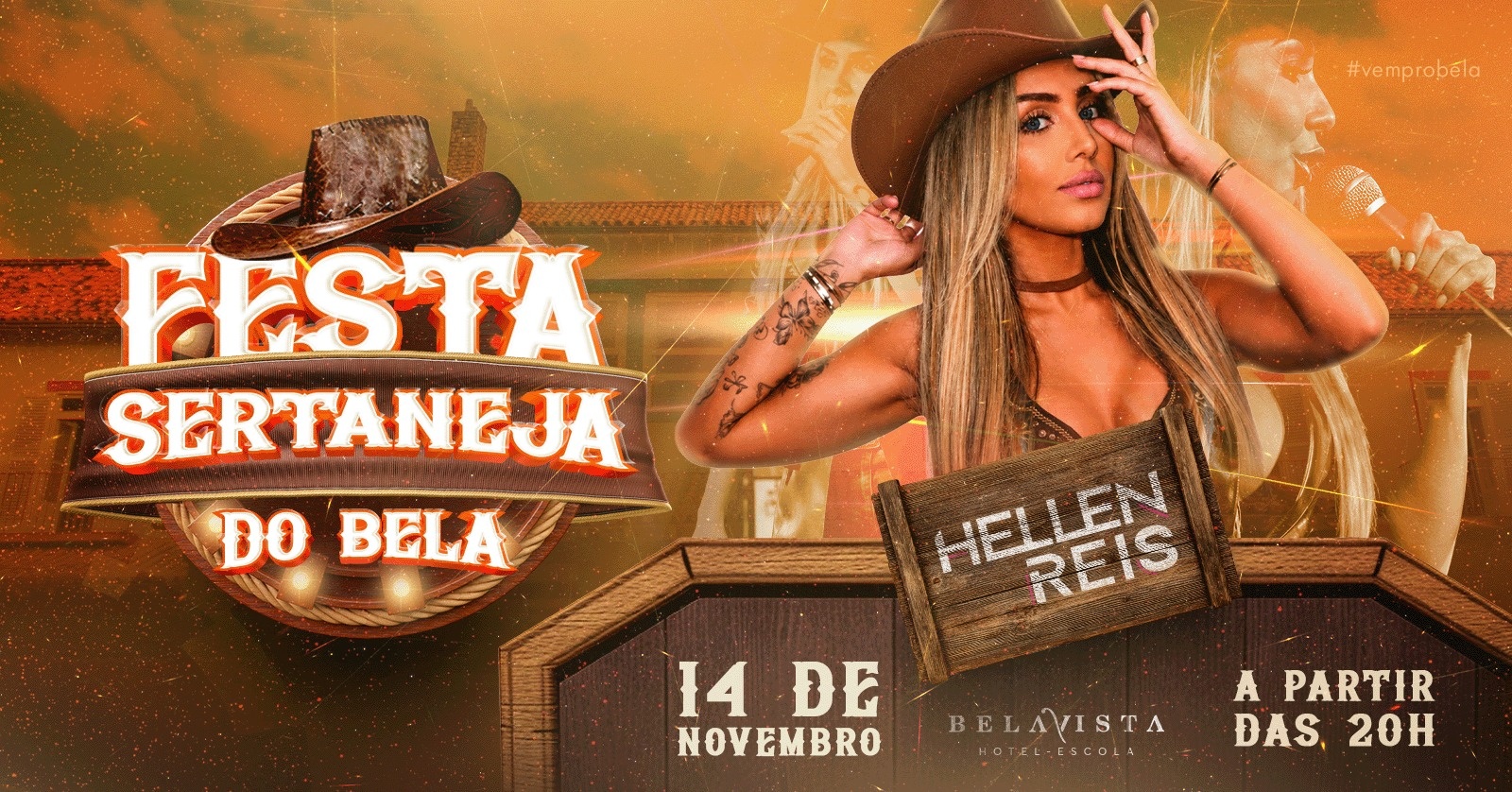 Festa Sertaneja com Hellen Reis e banda - Volta Redonda, RJ