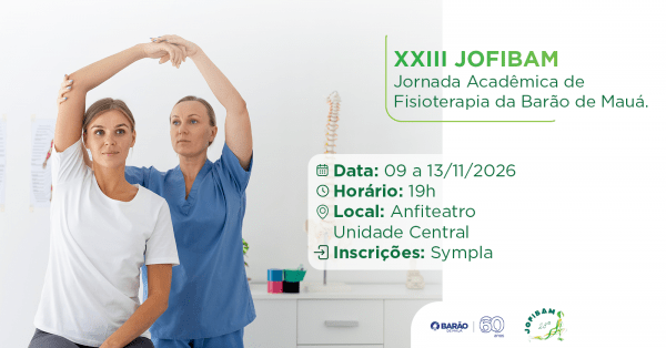 Imagem do evento XXIII JORNADA DE FISIOTERAPIA DA BARÃO DE MAUÁ