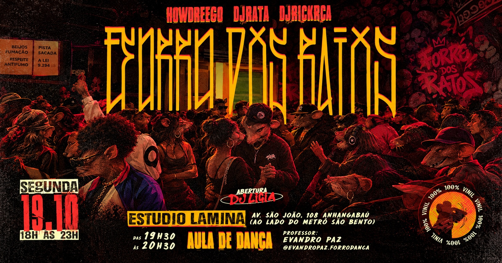Forró dos Ratos | 100% Residentes com DJ Rick RCA, How e Rata no Estúdio Lâmina