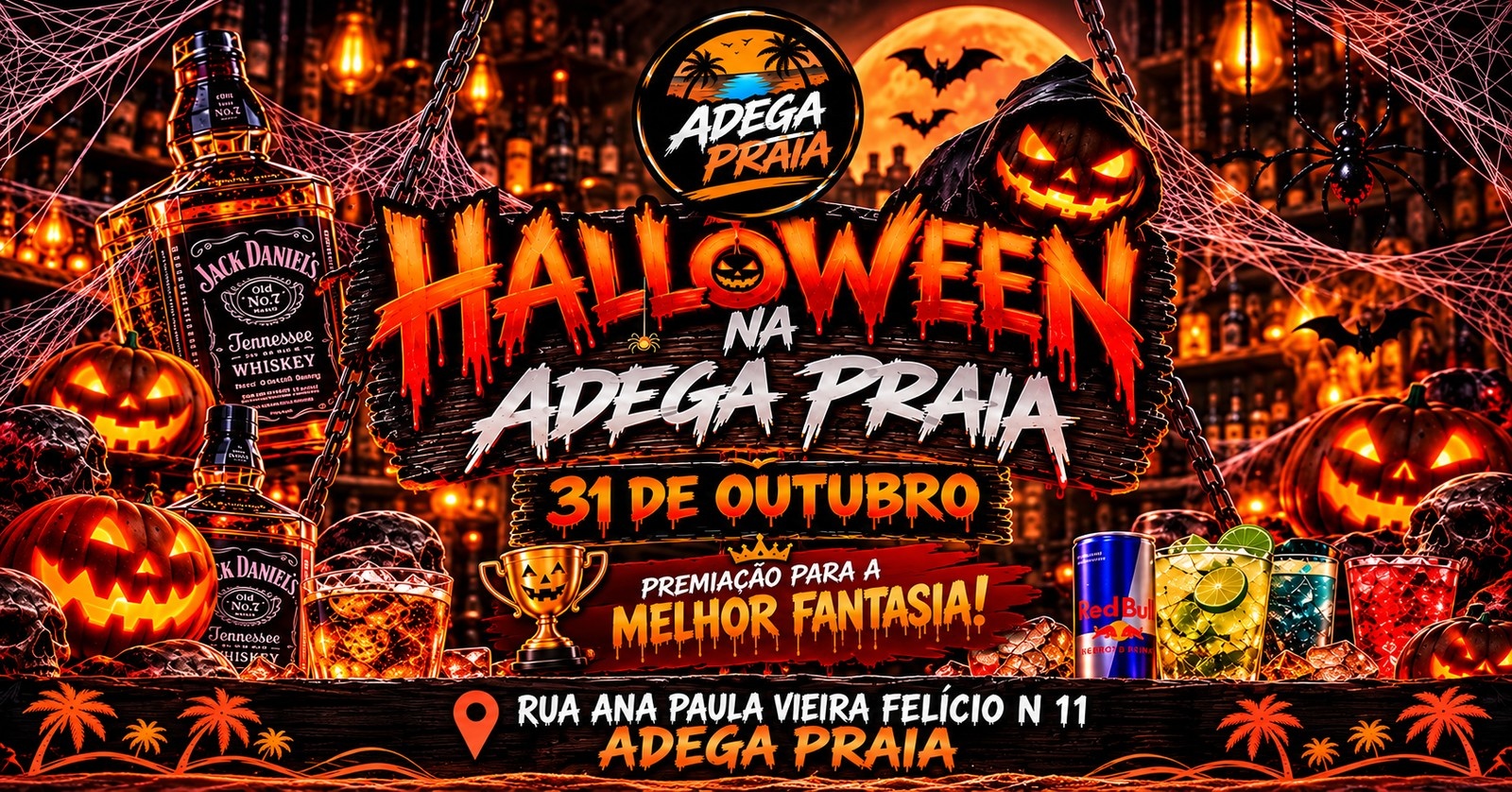 Helloween adega praia - Jundiaí, SP