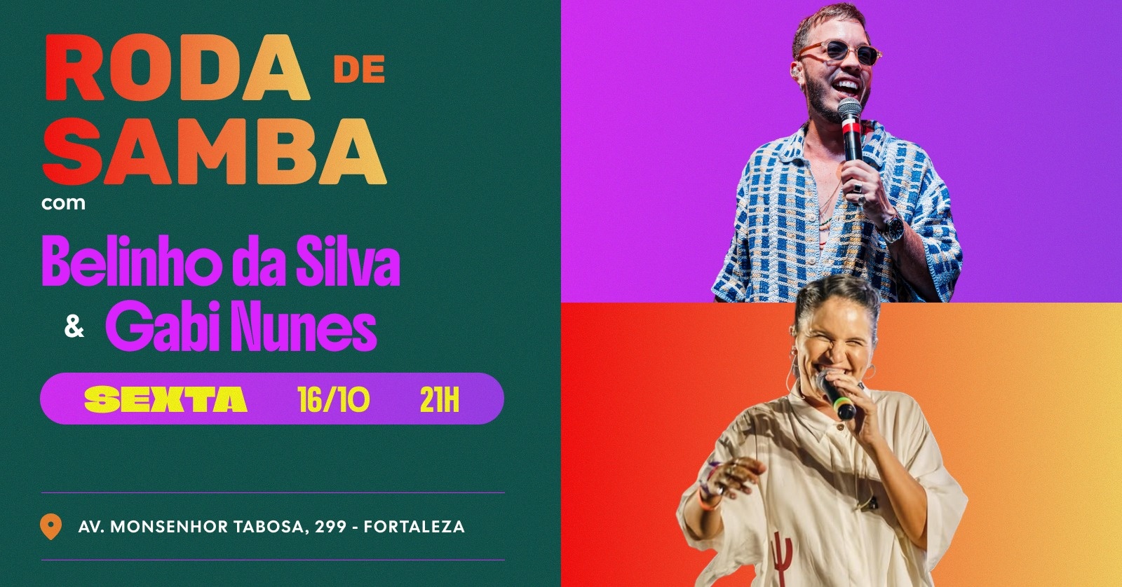 Roda de Samba ~ Belinho + Gabi Nunes - Fortaleza, CE