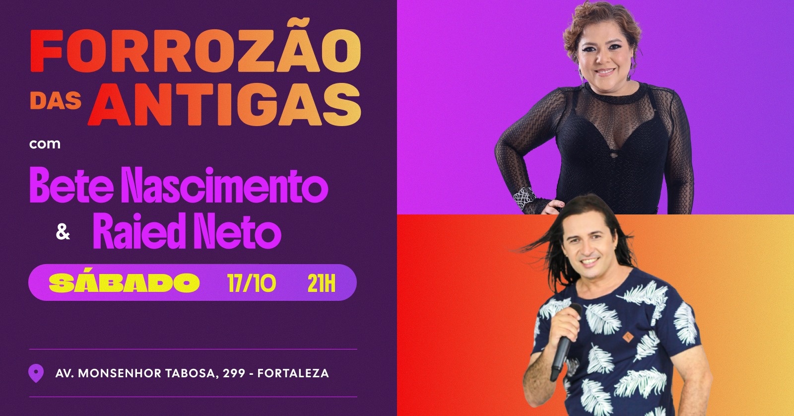 Forrozão das Antigas ~ Bete Nascimento + Raied Neto - Fortaleza, CE