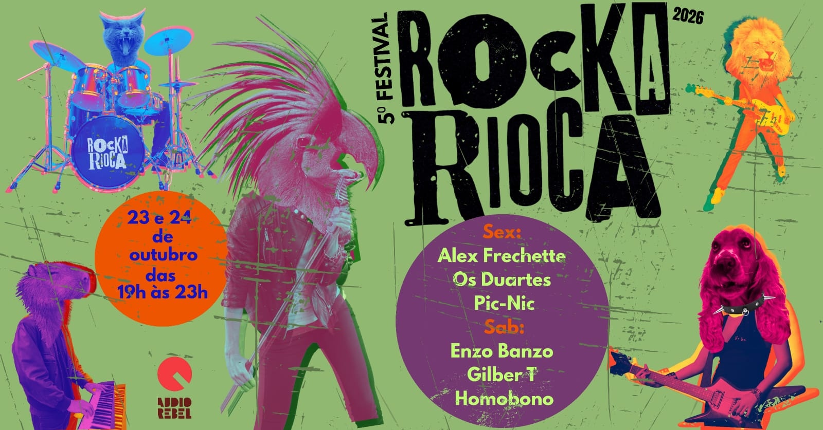 5º Festival Rockarioca em Rio de Janeiro - Alex Frechette + Os Duartes + Pic-Nic