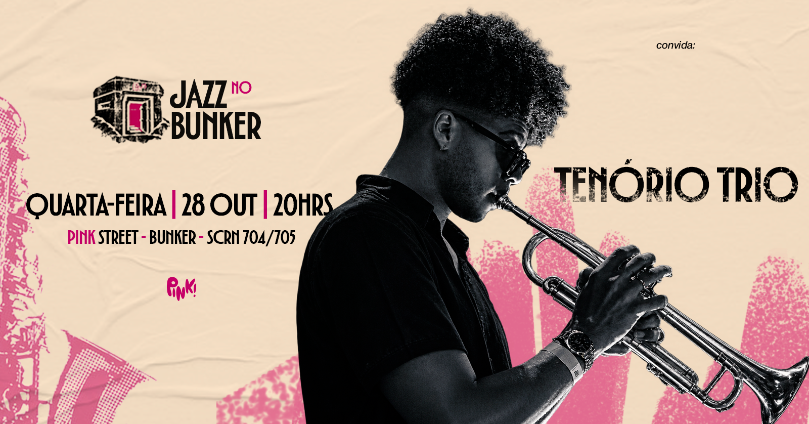Jazz no Bunker Convida - Tenório Trio - Brasília, DF