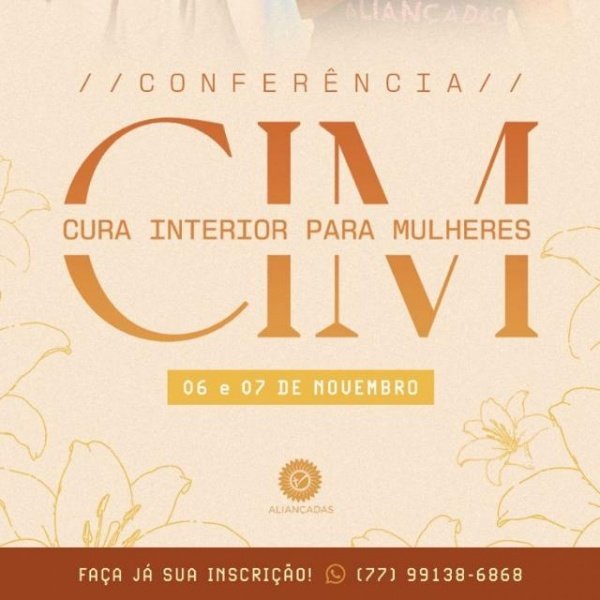 Imagem do evento CIM - CURA INTERIOR PARA MULHERES