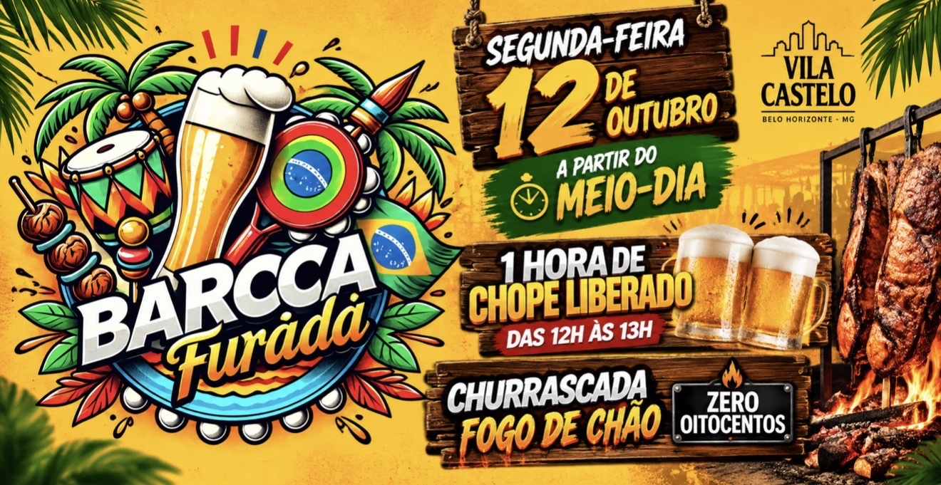 CHURRASCADA 19/10 SAMBA DA BARCA FURADA COM FABINHO DO TERREIRO NO VILLA CASTELO - Belo Horizonte, MG