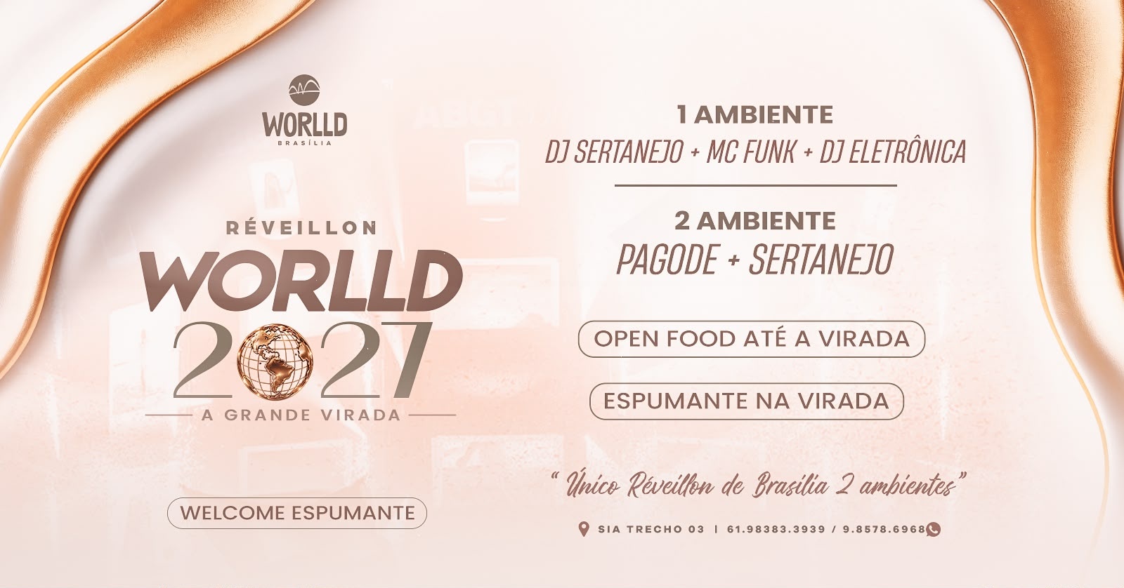 RÉVEILLON WORLLD 2027 - A GRANDE VIRADA | Worlld Brasília - Brasília, DF
