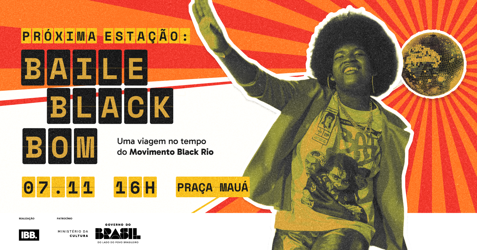 Baile Black Bom na Praça Mauá | 07/11 as 16h l Gratuito - Rio de Janeiro, RJ
