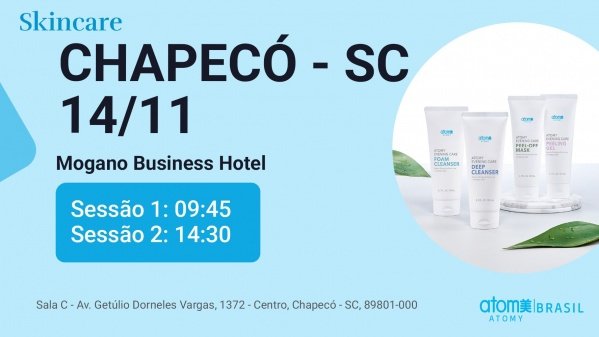 Imagem do evento Skincare de produtos coreanos - Chapecó / SC - 14/11/2026