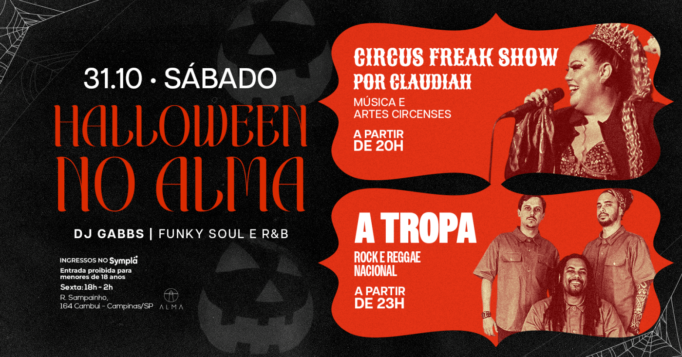 HALLOWEEN NO ALMA CAMPINAS