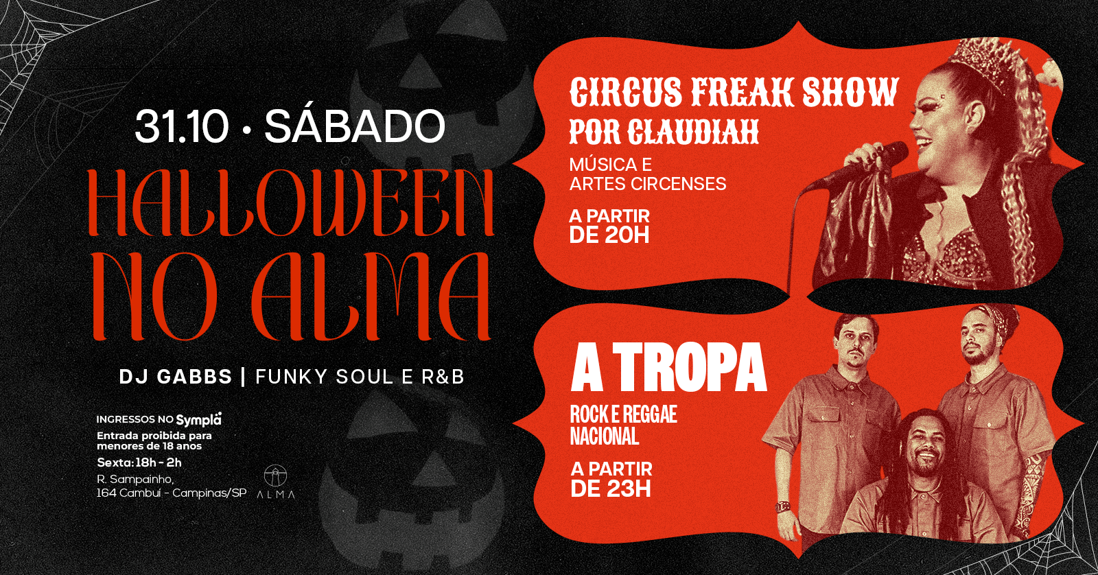 HALLOWEEN NO ALMA CAMPINAS | 31.10